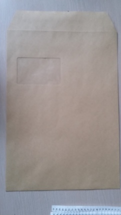 Briefumschlag für Großbriefe mit Sichtfenster