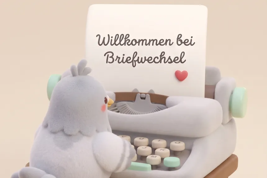 Einen Brief schreiben mit Briefwechsel
